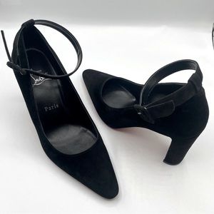 Christian Louboutin Suprastrap Suede Pumps